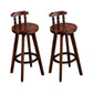 Solid Wood Pub Dining Set Contemporary 1/2/3 Pieces Table and Stool Set Chair(s) Brown 2 Piece Set Clearhalo 'Bar Furniture' 'furn' 'furn_home_bar_bar_sets' 'Furniture' 'Home Bars & Bar Sets' 'home_bar_bar_sets' 'Kitchen & Dining Furniture' 7076730