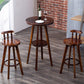 Solid Wood Pub Dining Set Contemporary 1/2/3 Pieces Table and Stool Set Table & Chair(s) Brown 3 Piece Set Clearhalo 'Bar Furniture' 'furn' 'furn_home_bar_bar_sets' 'Furniture' 'Home Bars & Bar Sets' 'home_bar_bar_sets' 'Kitchen & Dining Furniture' 7076731