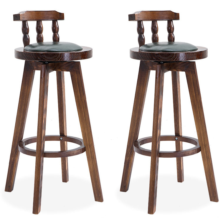 Solid Wood Pub Dining Set Contemporary 1/2/3 Pieces Table and Stool Set Chair(s) Brown Green 2 Piece Set Clearhalo 'Bar Furniture' 'furn' 'furn_home_bar_bar_sets' 'Furniture' 'Home Bars & Bar Sets' 'home_bar_bar_sets' 'Kitchen & Dining Furniture' 7076736