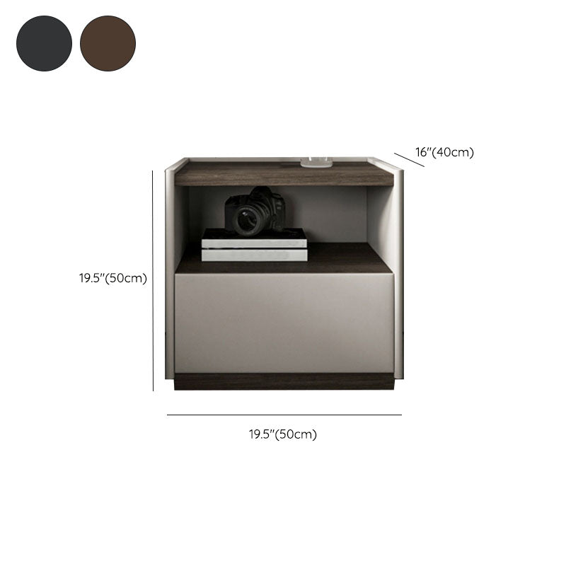 Table table de chevet de table moderne en bois pour chambre à coucher