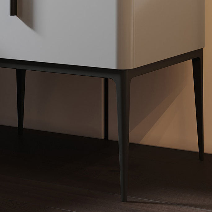 木製のアクセントテーブルナイトスタンドモダンなベッドサイドキャビネットの引き出し付き