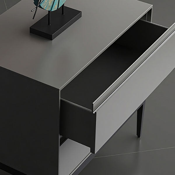 Modern Accent Table Nightstand Faux Wood Bedside Cabinet for Bedroom Clearhalo 'Bedroom Furniture' 'furn' 'furn_night_stand' 'Furniture' 'night_stand' 'Nightstands' 7078032