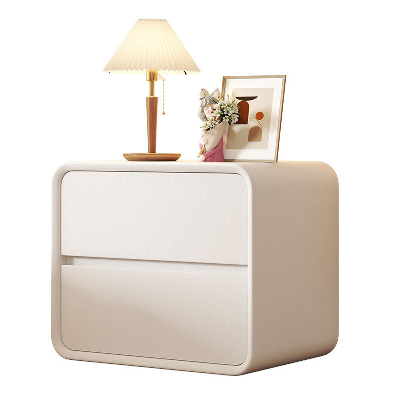 Moderner Akzenttisch Nachttisch Holz Nachttschrank mit Schubladen