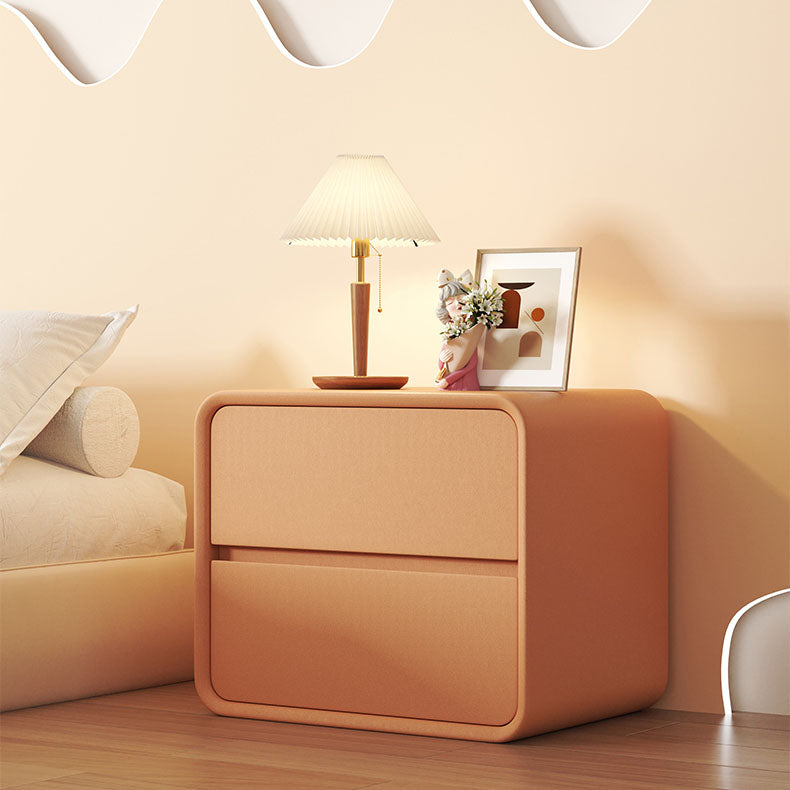 Moderner Akzenttisch Nachttisch Holz Nachttschrank mit Schubladen