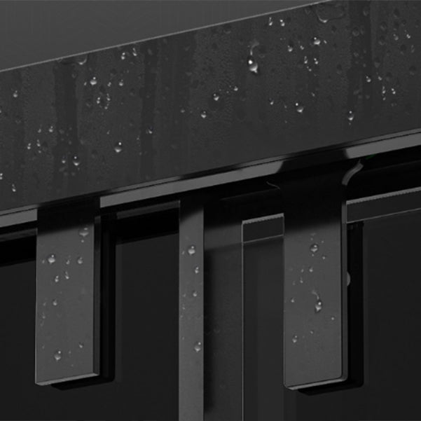 Full Frame One-shaped Tempered Glass Shower Door, Triple Linkage Shower Door Clearhalo 'Bathroom Remodel & Bathroom Fixtures' 'Home Improvement' 'home_improvement' 'home_improvement_shower_tub_doors' 'Shower and Tub Doors' 'shower_tub_doors' 'Showers & Bathtubs' 7081153
