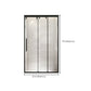 Full Frame One-shaped Tempered Glass Shower Door, Triple Linkage Shower Door Clearhalo 'Bathroom Remodel & Bathroom Fixtures' 'Home Improvement' 'home_improvement' 'home_improvement_shower_tub_doors' 'Shower and Tub Doors' 'shower_tub_doors' 'Showers & Bathtubs' 7081155
