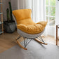 Modern Indoor Sofa Rocking Chair Single Rocking Chair with Cushion Gray-Yellow Clearhalo 'Chairs & Seating' 'furn' 'furn_rocking_chairs' 'Furniture' 'Living Room Furniture' 'Rocking Chairs' 'rocking_chairs' 7081367