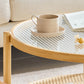 Tropical Coffee Table Glass 4 Legs Storage Round Coffee Cocktail Table Clearhalo 'Coffee & Accent Tables' 'Coffee Tables' 'coffee_tables' 'furn' 'furn_coffee_tables' 'Furniture' 'Living Room Furniture' 7081721