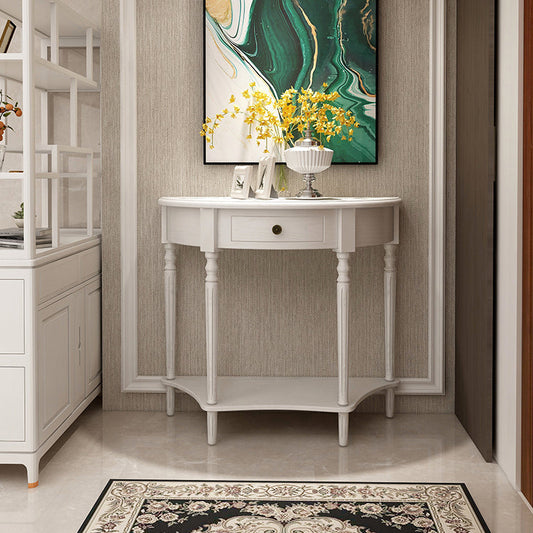 Mid-Century Modern Console Table Wooden Accent Table for Hall