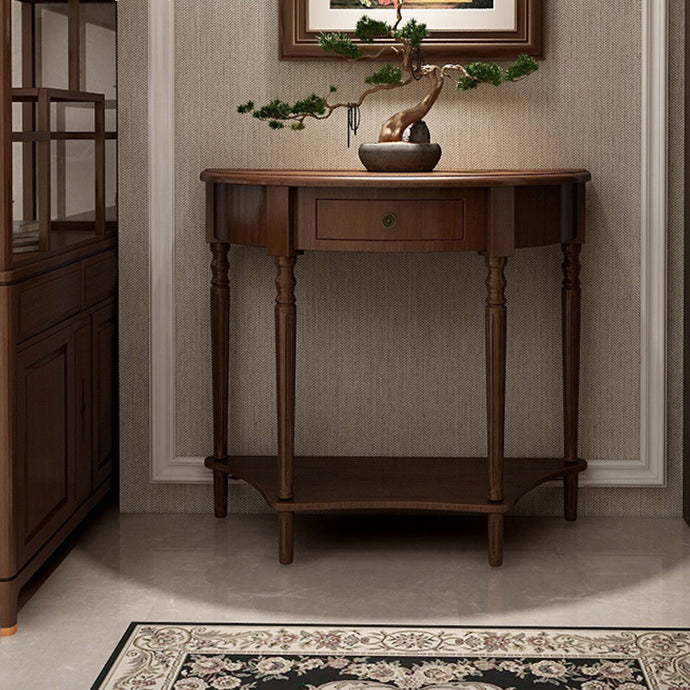 Tavolo da console moderno della metà del secolo Tavolo di accento in legno per Hall