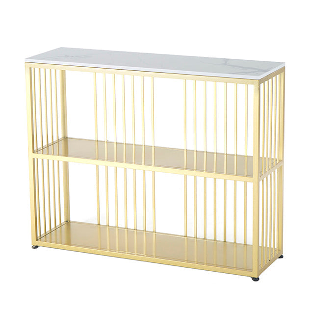 12 Inch Wide Glam Console Table Rectangle Stone Sofa Console Table