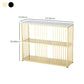 12 Inch Wide Glam Console Table Rectangle Stone Sofa Console Table