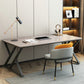 Contemporary Rectangle Computer Desk Antique Finish Office Desk with Metal Legs Clearhalo 'furn' 'furn_office_desk' 'Furniture' 'Office Desks' 'Office Furniture' 'office_desk' 7082267