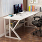 Rectangular Wooden Office Desk Antique Finish Modern Computer Desk 47.2"L x 23.6"W x 28.3"H White Clearhalo 'furn' 'furn_office_desk' 'Furniture' 'Office Desks' 'Office Furniture' 'office_desk' 7082314