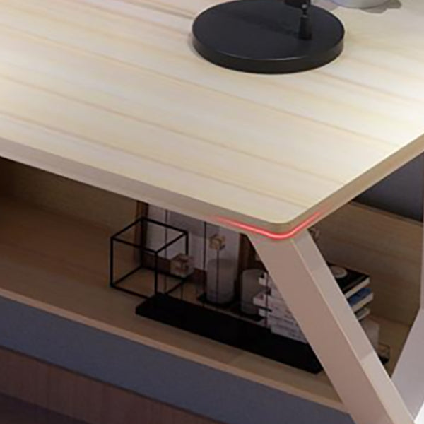 Rectangular Wooden Office Desk Antique Finish Modern Computer Desk Clearhalo 'furn' 'furn_office_desk' 'Furniture' 'Office Desks' 'Office Furniture' 'office_desk' 7082321