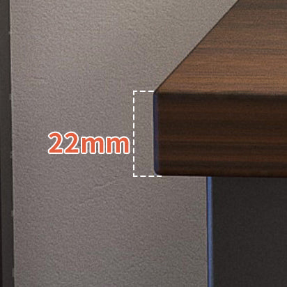 Wooden Industrial Gaming Desk Antique Finish Computer Desk with Metal Legs Clearhalo 'furn' 'furn_office_desk' 'Furniture' 'Office Desks' 'Office Furniture' 'office_desk' 7082344