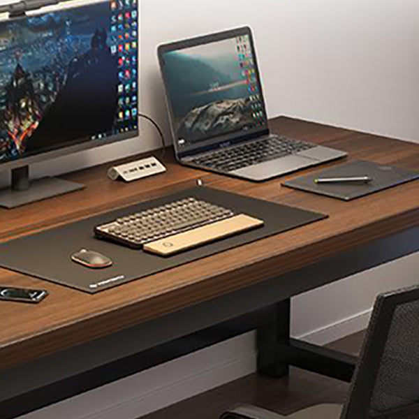 Wooden Industrial Gaming Desk Antique Finish Computer Desk with Metal Legs Clearhalo 'furn' 'furn_office_desk' 'Furniture' 'Office Desks' 'Office Furniture' 'office_desk' 7082346