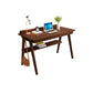 Rectangular Shaped Office Table Wooden Writing Desk for Home Brown Shelves Clearhalo 'furn' 'furn_office_desk' 'Furniture' 'Office Desks' 'Office Furniture' 'office_desk' 7082376