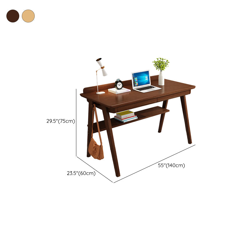 Rectangular Shaped Office Table Wooden Writing Desk for Home Clearhalo 'furn' 'furn_office_desk' 'Furniture' 'Office Desks' 'Office Furniture' 'office_desk' 7082396