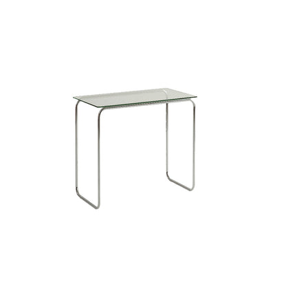 Table de tareas de forma rectangular de escritorio de estilo moderno de vidrio con 2 legs para el hogar