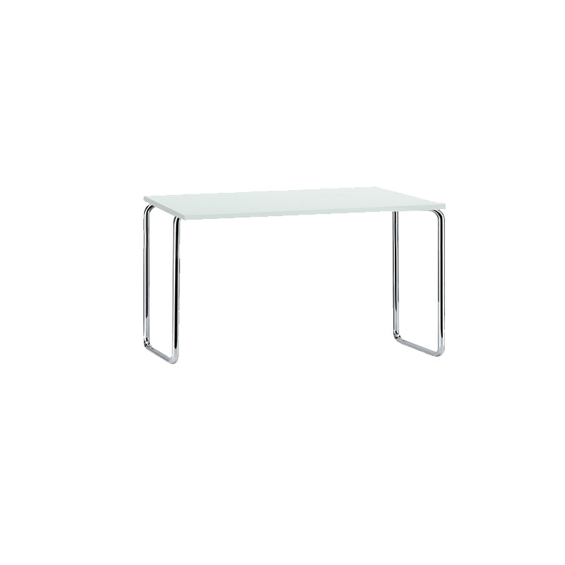Table de tareas de forma rectangular de escritorio de estilo moderno de vidrio con 2 legs para el hogar
