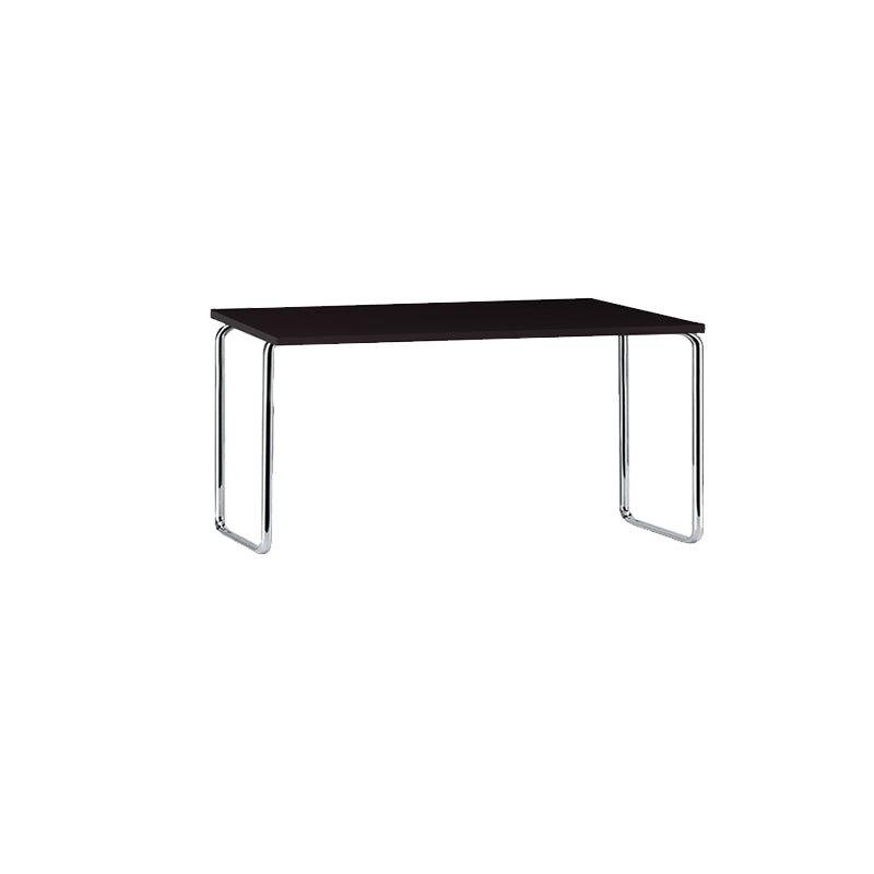 Table de tareas de forma rectangular de escritorio de estilo moderno de vidrio con 2 legs para el hogar