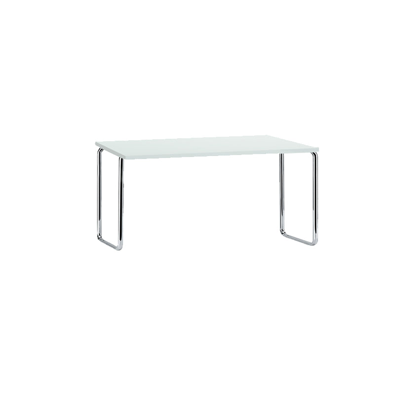 Table de tareas de forma rectangular de escritorio de estilo moderno de vidrio con 2 legs para el hogar