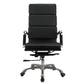Modern Office Chair Fixed Arms Leather No Distressing Desk Chair with Wheels Clearhalo 'furn' 'furn_office_chair' 'Furniture' 'Office Chairs' 'Office Furniture' 'office_chair' 7082646