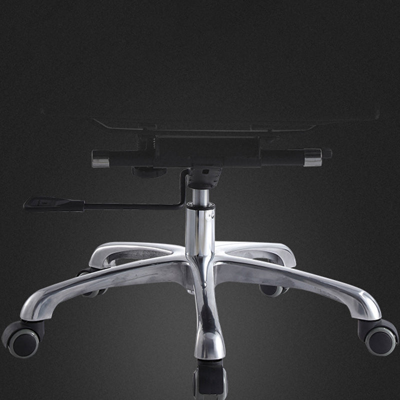 Modern Office Chair Fixed Arms Leather No Distressing Desk Chair with Wheels Clearhalo 'furn' 'furn_office_chair' 'Furniture' 'Office Chairs' 'Office Furniture' 'office_chair' 7082649