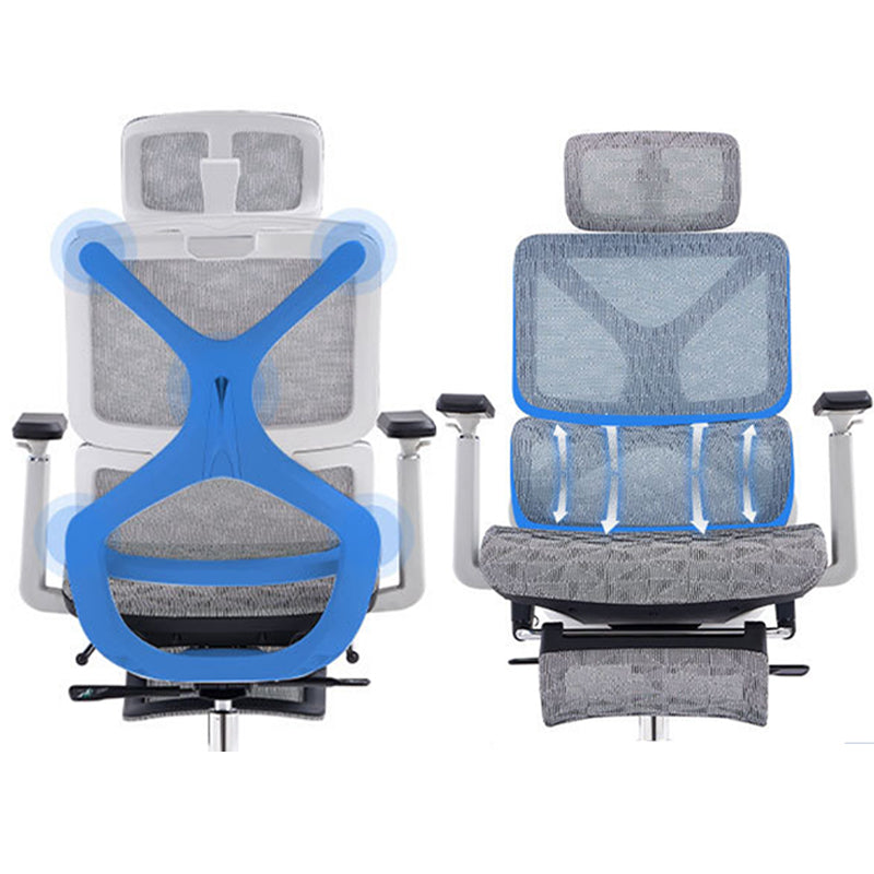 Modern Removable Arms Office Chair No Distressing Ergonomic Chair with Breathable Back Clearhalo 'furn' 'furn_office_chair' 'Furniture' 'Office Chairs' 'Office Furniture' 'office_chair' 7082694