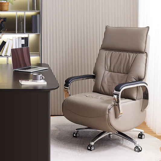 Silla moderna cuero ajustable asiento altura silla de escritorio con ruedas