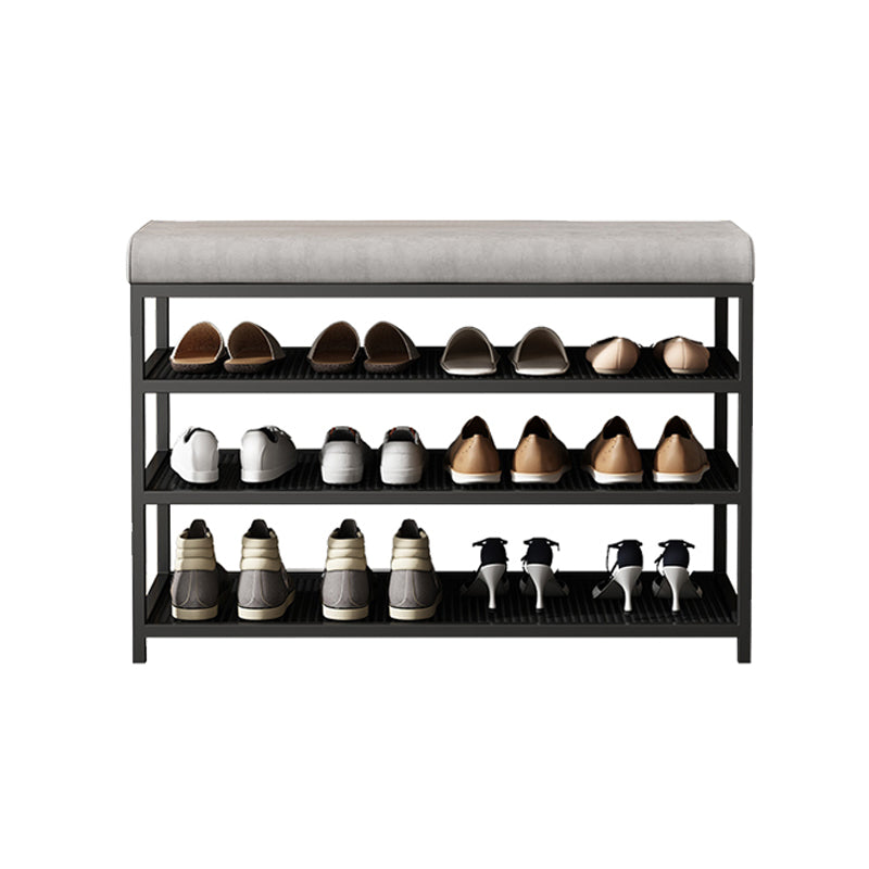 Modern Cushioned Seating Bench Rectangle Shoe Storage Entryway Bench Clearhalo 'Benches' 'Chairs & Seating' 'furn' 'furn_benches' 'Furniture' 'Living Room Furniture' 7083255