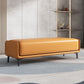 Modern Cushioned Seating Bench Rectangle Entryway and Bedroom Bench , 16 inch W Orange Clearhalo 'Benches' 'Chairs & Seating' 'furn' 'furn_benches' 'Furniture' 'Living Room Furniture' 7083270