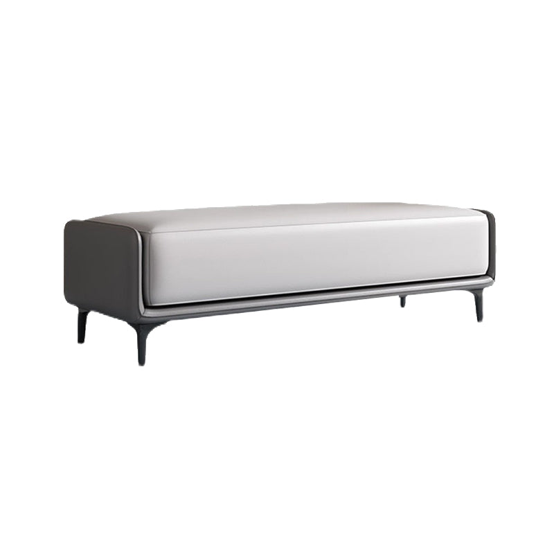 Modern Cushioned Seating Bench Rectangle Entryway and Bedroom Bench , 16 inch W Clearhalo 'Benches' 'Chairs & Seating' 'furn' 'furn_benches' 'Furniture' 'Living Room Furniture' 7083272