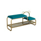 Cushioned Seating Bench Rectangle Shoe Storage Entryway Bench , 12.5 inch W Blue Clearhalo 'Benches' 'Chairs & Seating' 'furn' 'furn_benches' 'Furniture' 'Living Room Furniture' 7083302