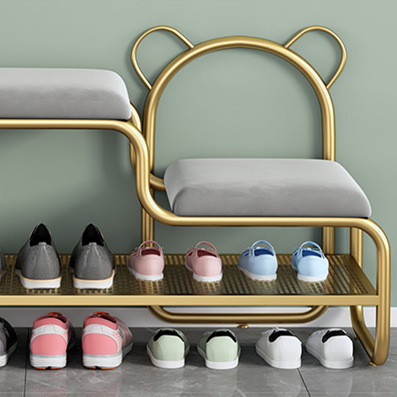 Cushioned Seating Bench Rectangle Shoe Storage Entryway Bench , 12.5 inch W Clearhalo 'Benches' 'Chairs & Seating' 'furn' 'furn_benches' 'Furniture' 'Living Room Furniture' 7083304