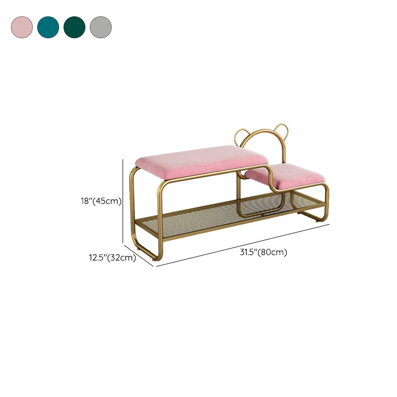 Cushioned Seating Bench Rectangle Shoe Storage Entryway Bench , 12.5 inch W Clearhalo 'Benches' 'Chairs & Seating' 'furn' 'furn_benches' 'Furniture' 'Living Room Furniture' 7083310