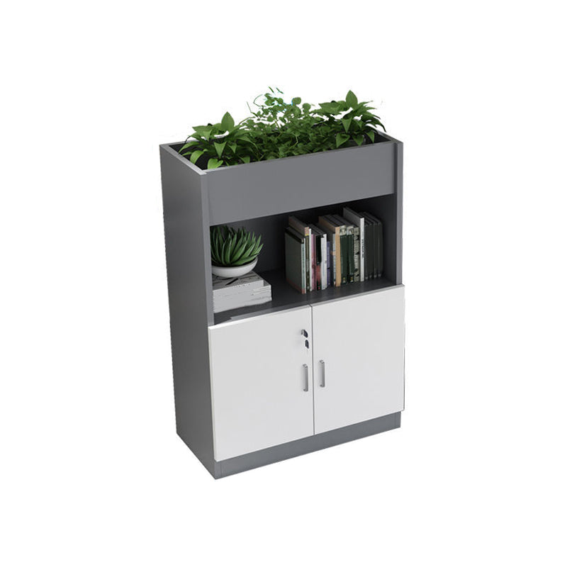 Archivo de madera de archivos verticales modernos de mediados de siglo para la oficina en casa