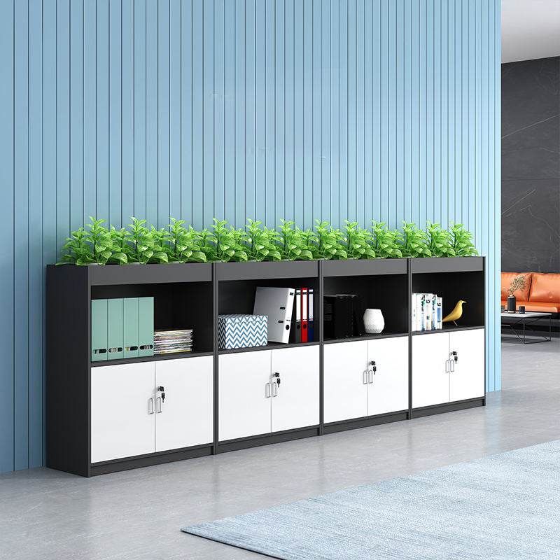 Archivo de madera de archivos verticales modernos de mediados de siglo para la oficina en casa