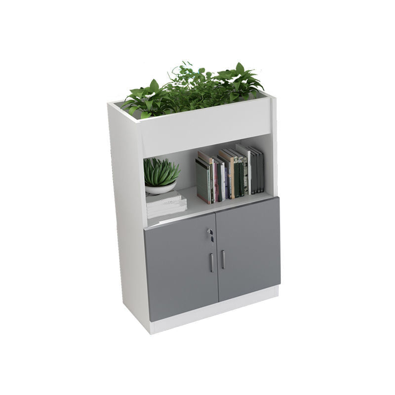 Archivo de madera de archivos verticales modernos de mediados de siglo para la oficina en casa