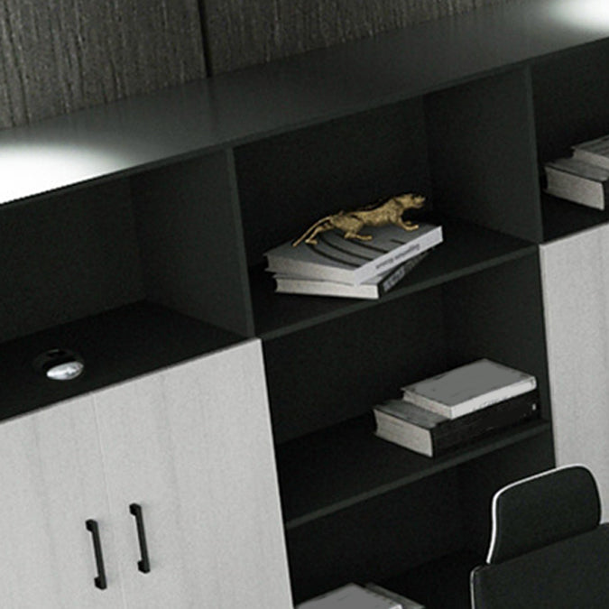 Babor de archivos de archivadores de madera lateral moderno para la oficina en casa