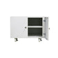 Office Metal Cabinet Modern Locking Drawers File Cabinet with Castors 24"L x 24"W x 18"H White Clearhalo 'Filing Cabinets' 'filling_cabinets' 'furn' 'furn_filling_cabinets' 'Furniture' 'Office Furniture' 7087173
