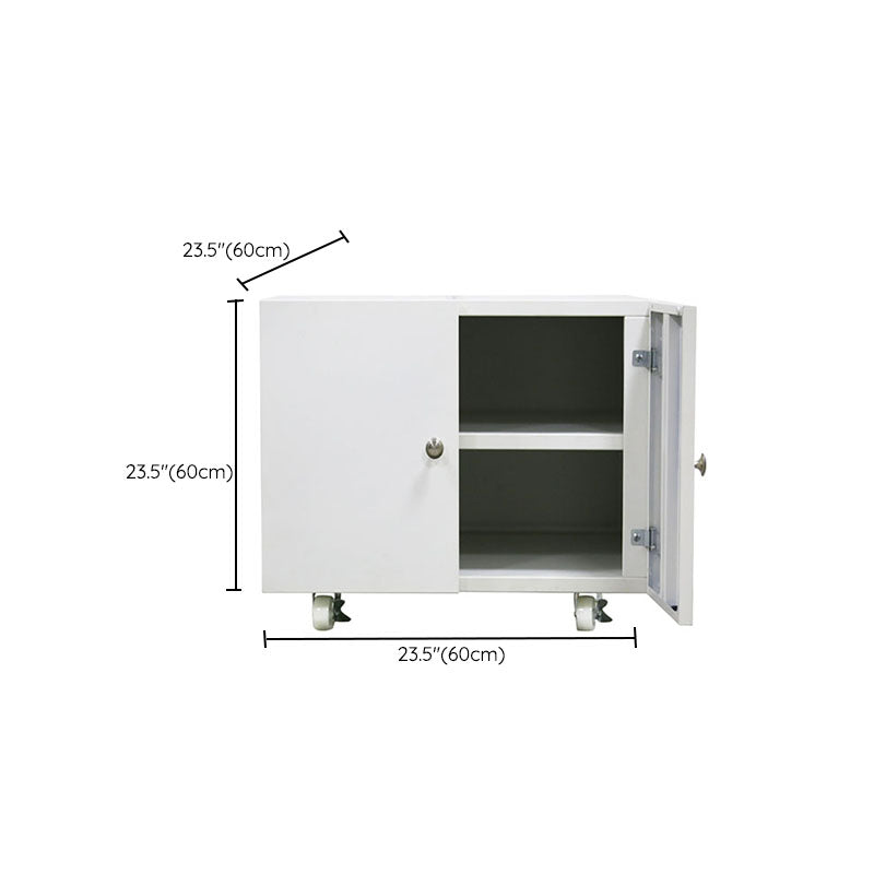 Office Metal Cabinet Modern Locking Drawers File Cabinet with Castors Clearhalo 'Filing Cabinets' 'filling_cabinets' 'furn' 'furn_filling_cabinets' 'Furniture' 'Office Furniture' 7087182