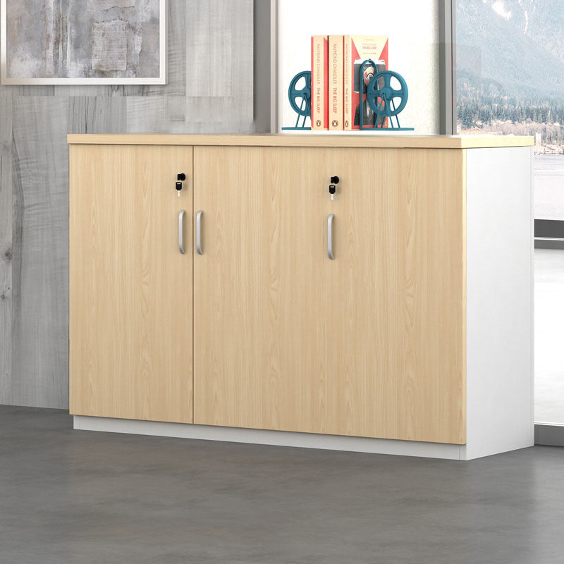 Archivo de archivos de estilo nórdico Archivo lateral de madera con almacenamiento de bloqueo