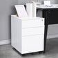 Modern File Cabinets Metal Frame File Pedestal with Key Lock for Office Clearhalo 'Filing Cabinets' 'filling_cabinets' 'furn' 'furn_filling_cabinets' 'Furniture' 'Office Furniture' 7087220