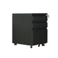 Modern File Cabinets Metal Frame File Pedestal with Key Lock for Office Black U-Shape Clearhalo 'Filing Cabinets' 'filling_cabinets' 'furn' 'furn_filling_cabinets' 'Furniture' 'Office Furniture' 7087226