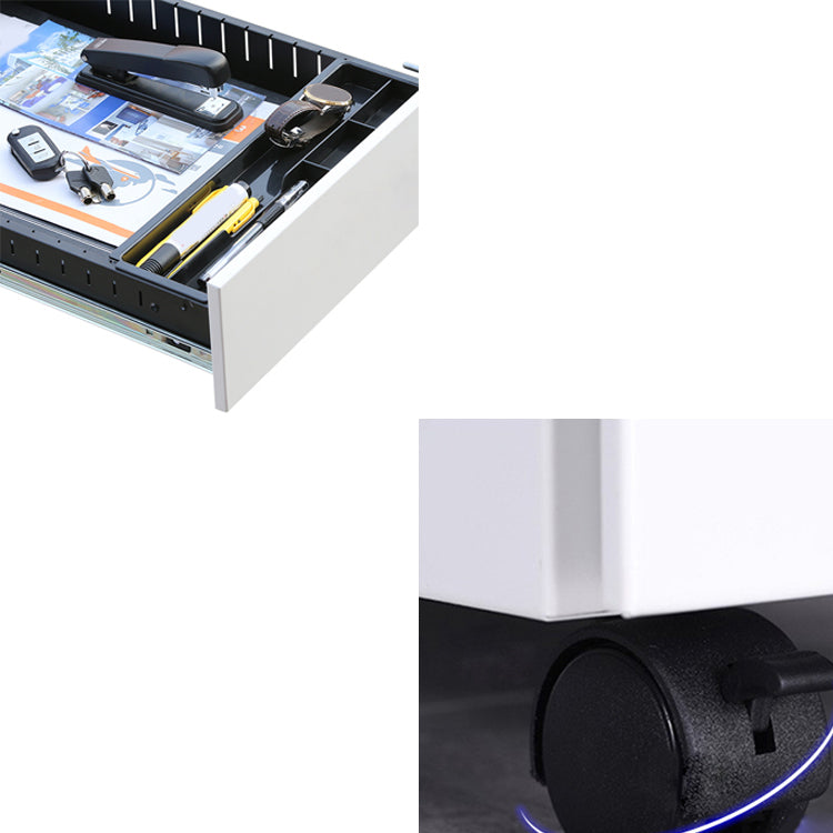 Modern File Cabinets Metal Frame File Pedestal with Key Lock for Office Clearhalo 'Filing Cabinets' 'filling_cabinets' 'furn' 'furn_filling_cabinets' 'Furniture' 'Office Furniture' 7087231