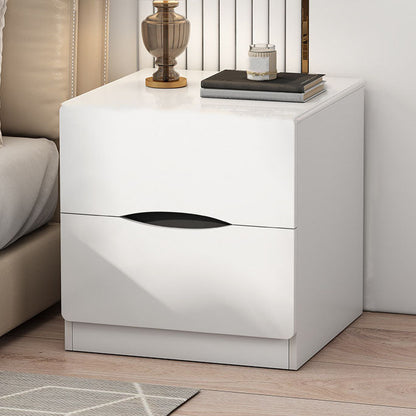Modern Bed Nightstand Manufactured Wood Night Table with Drawers for Bedroom White 1 Piece Clearhalo 'Bedroom Furniture' 'furn' 'furn_night_stand' 'Furniture' 'night_stand' 'Nightstands' 7089013