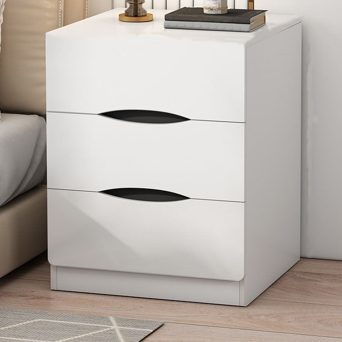 Modern Bed Nightstand Manufactured Wood Night Table with Drawers for Bedroom White 1 Piece Clearhalo 'Bedroom Furniture' 'furn' 'furn_night_stand' 'Furniture' 'night_stand' 'Nightstands' 7089021