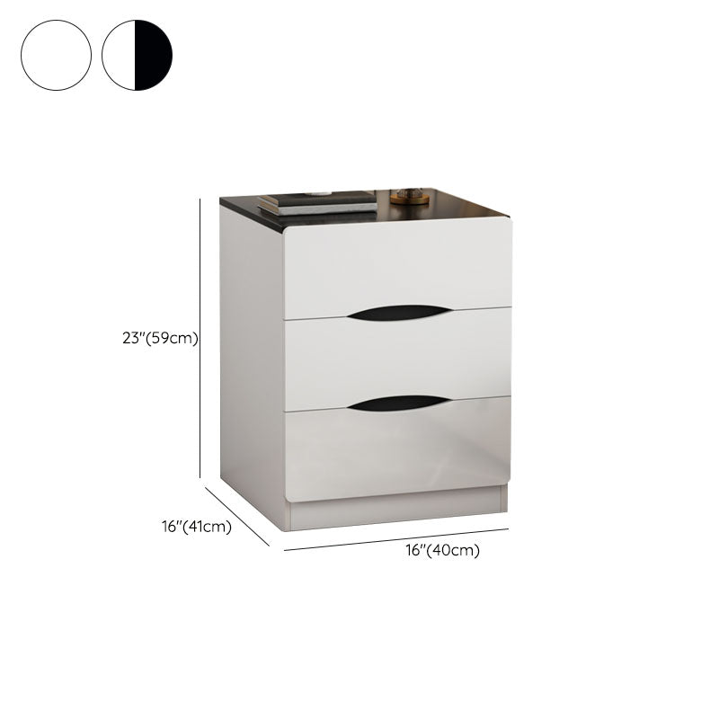 Modern Bed Nightstand Manufactured Wood Night Table with Drawers for Bedroom Clearhalo 'Bedroom Furniture' 'furn' 'furn_night_stand' 'Furniture' 'night_stand' 'Nightstands' 7089026